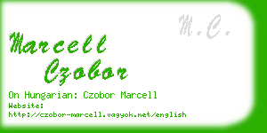 marcell czobor business card